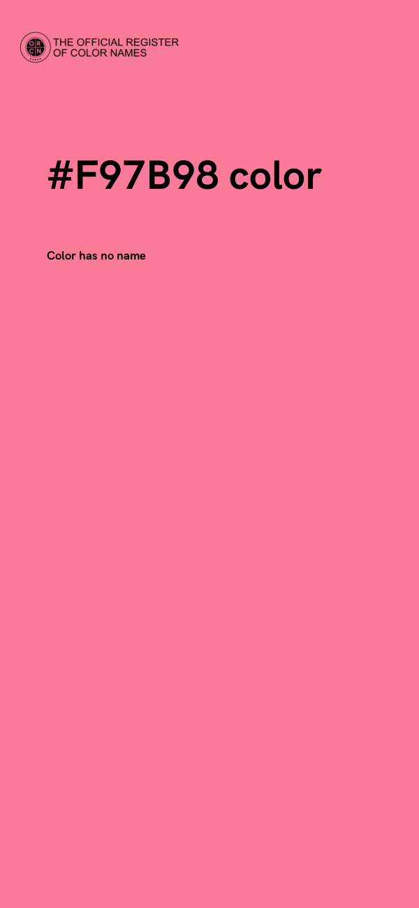 #F97B98 color image