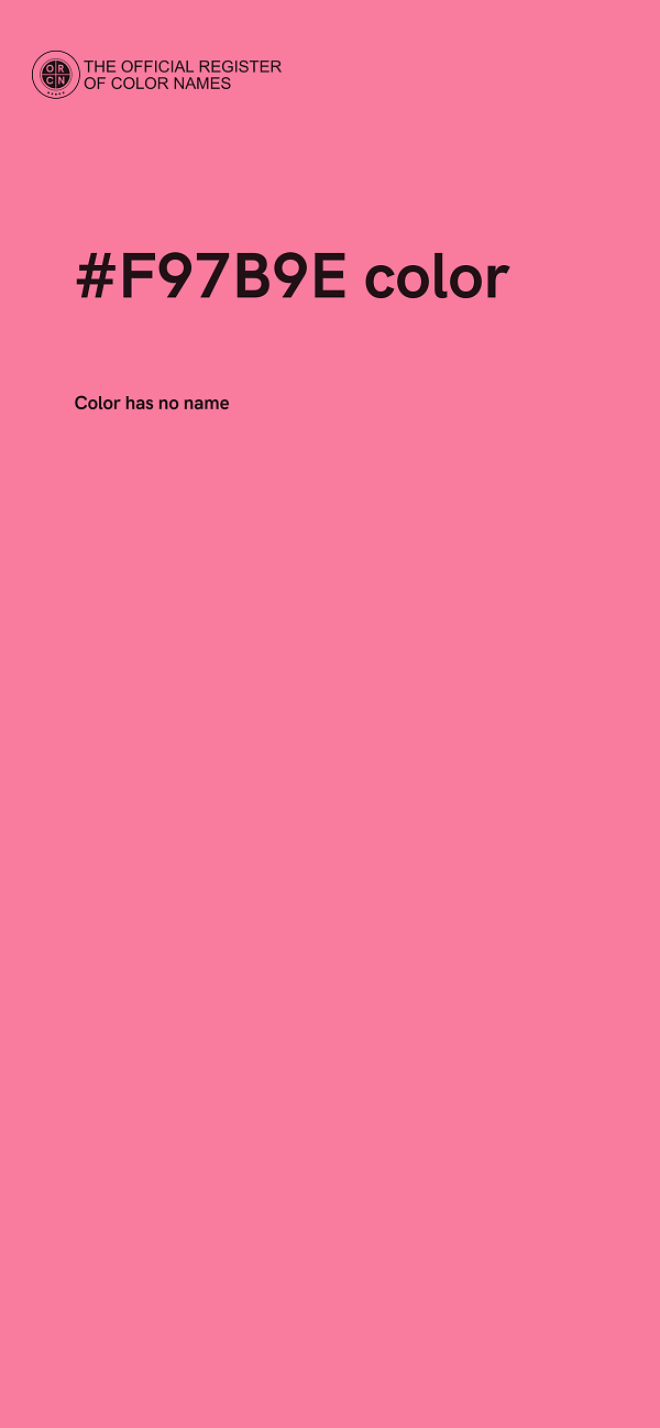 #F97B9E color image