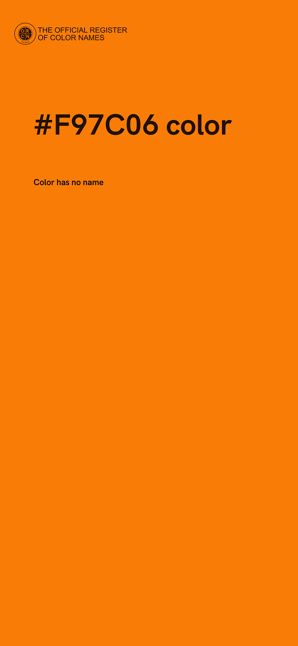 #F97C06 color image