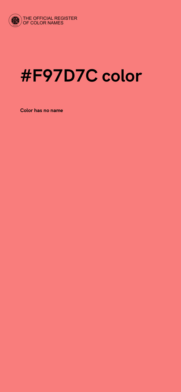 #F97D7C color image