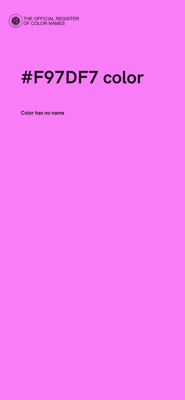 #F97DF7 color image