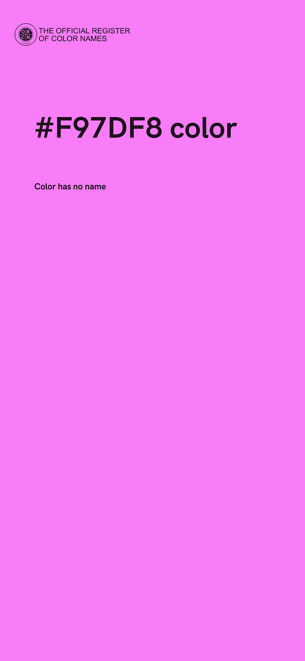 #F97DF8 color image