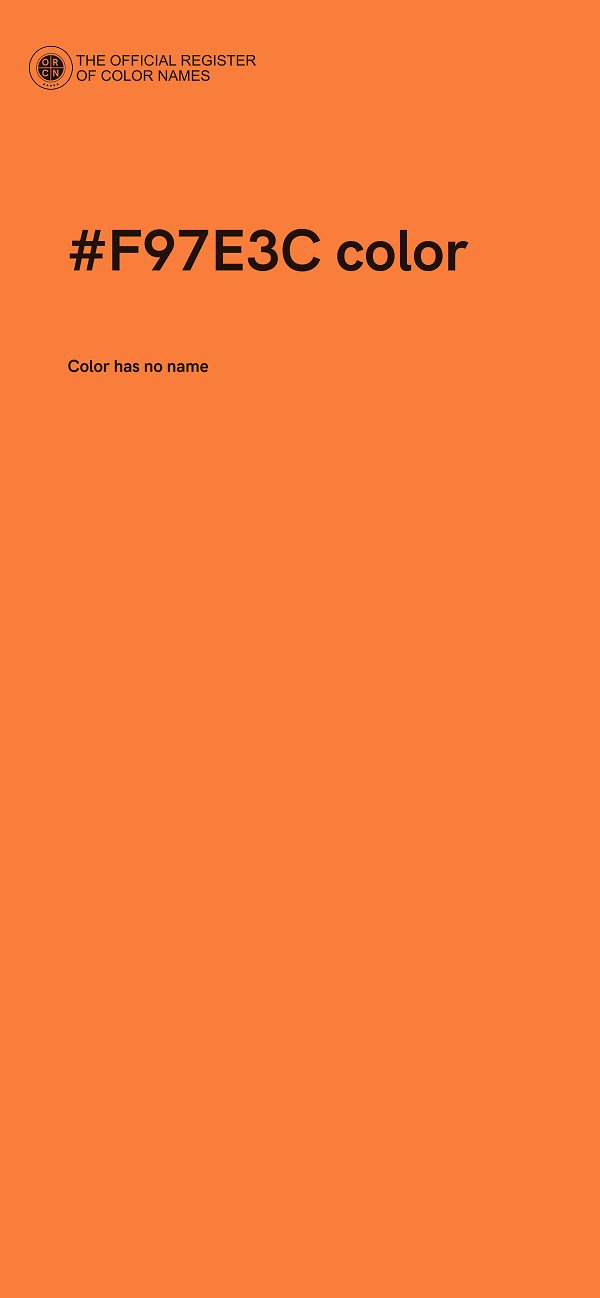 #F97E3C color image