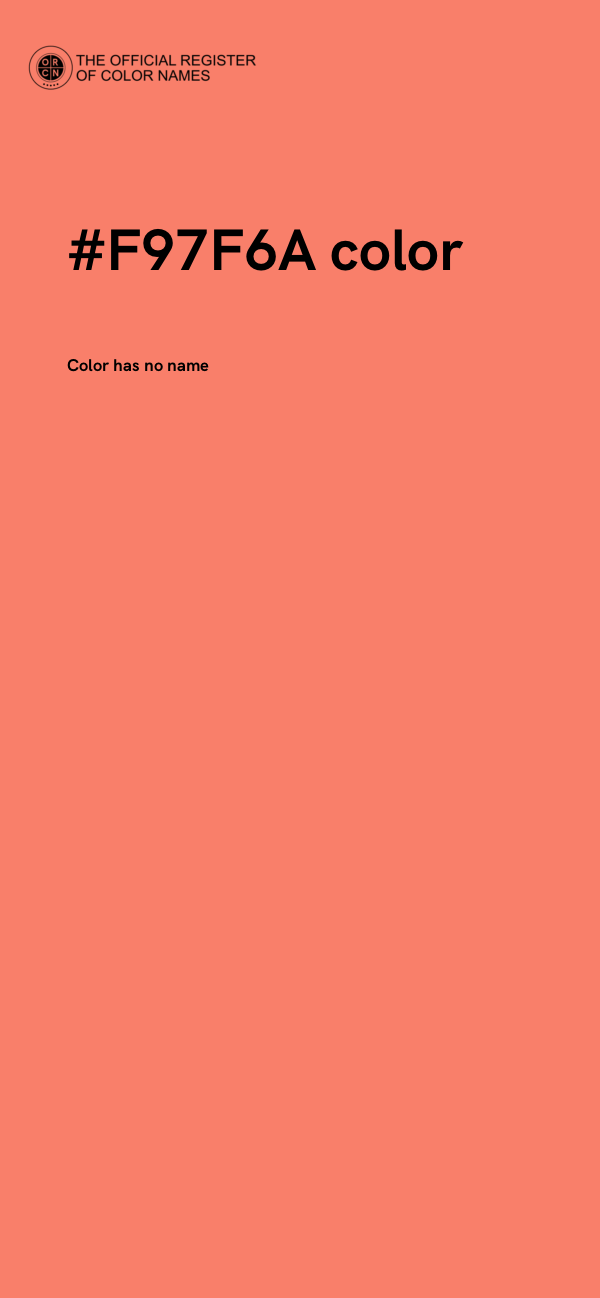 #F97F6A color image