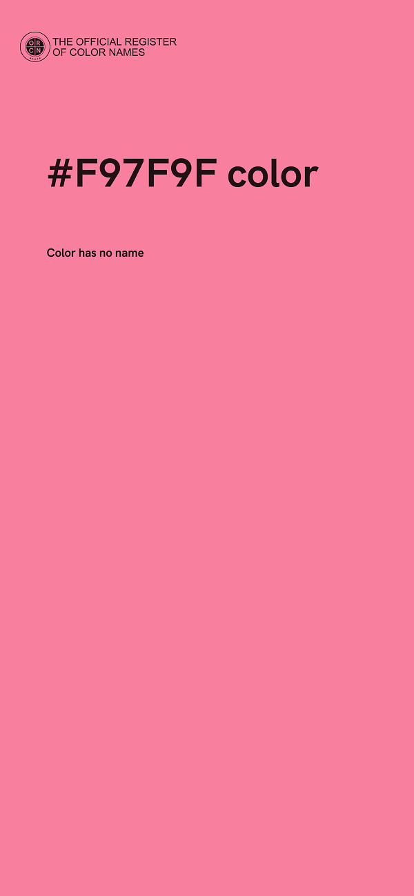 #F97F9F color image