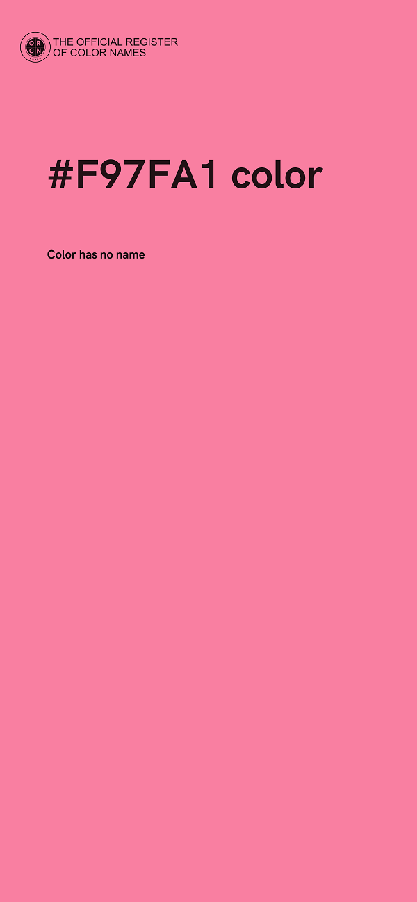 #F97FA1 color image