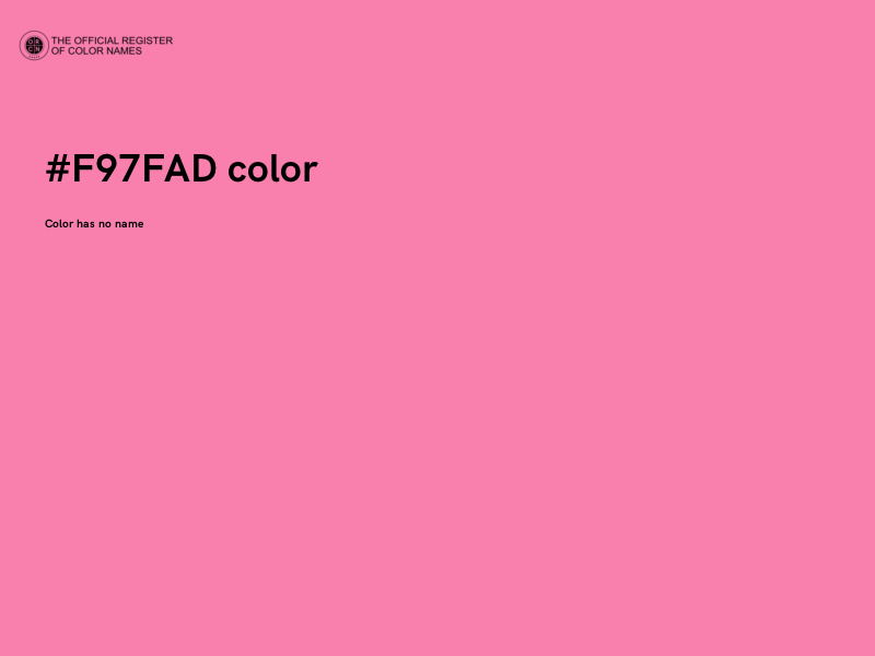 #F97FAD color image