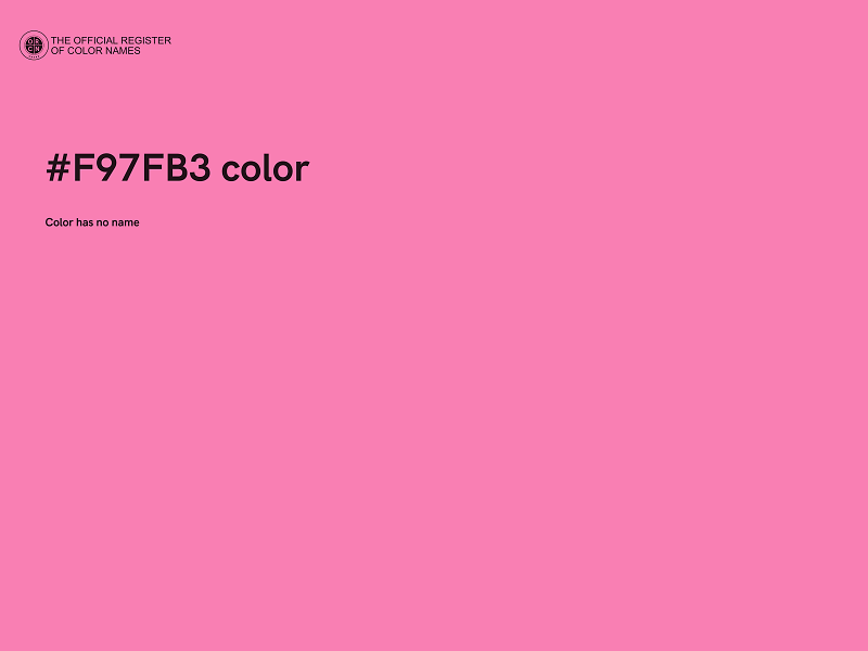 #F97FB3 color image
