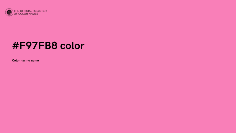 #F97FB8 color image