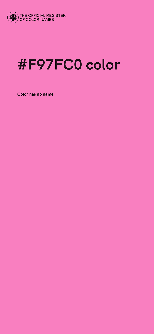 #F97FC0 color image