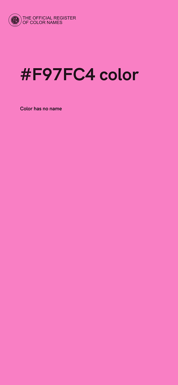 #F97FC4 color image