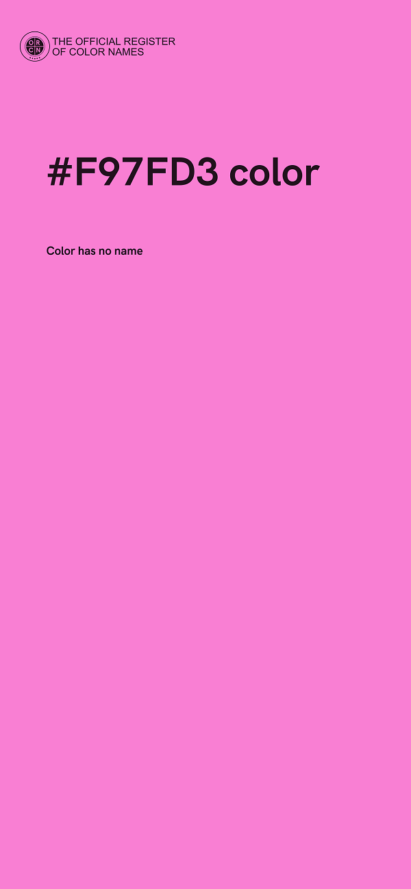 #F97FD3 color image
