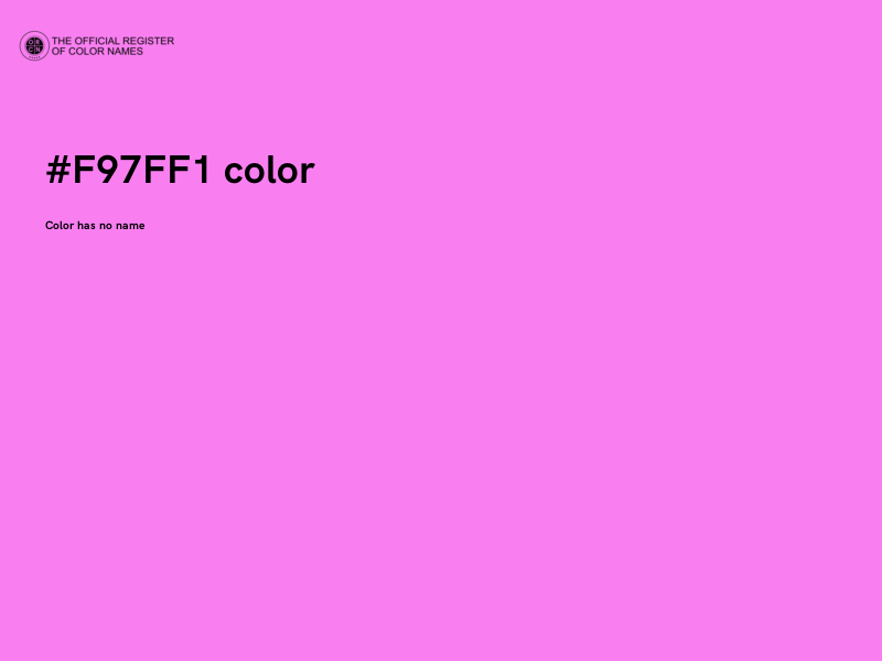 #F97FF1 color image