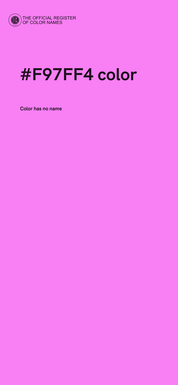 #F97FF4 color image