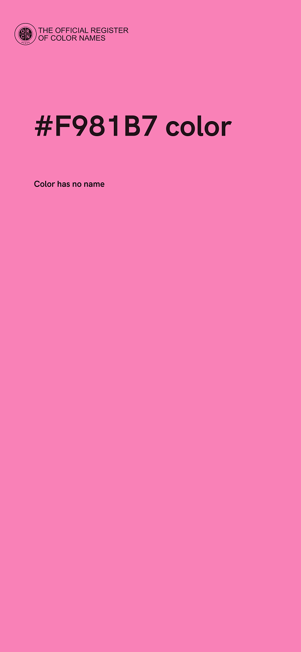 #F981B7 color image