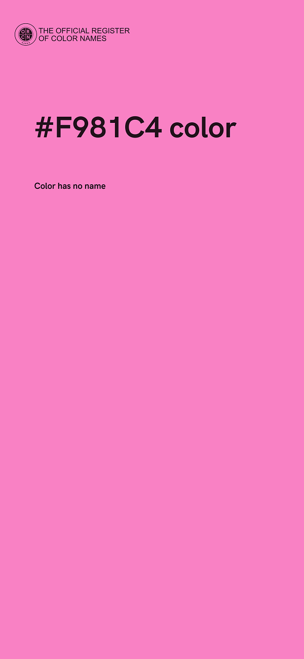 #F981C4 color image