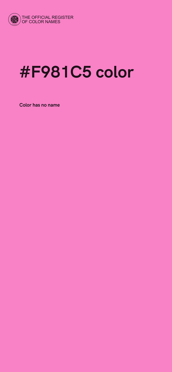 #F981C5 color image