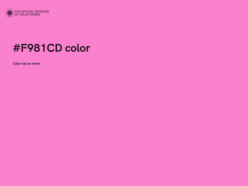 #F981CD color image