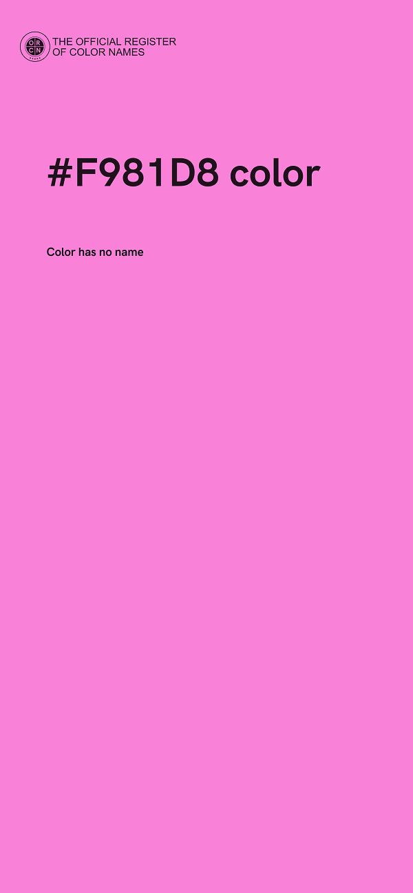#F981D8 color image