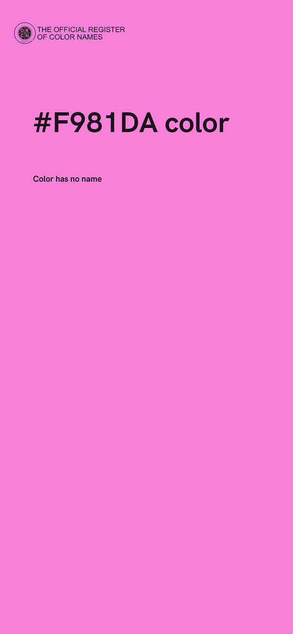#F981DA color image