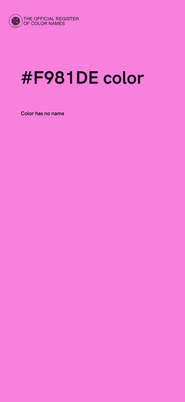 #F981DE color image