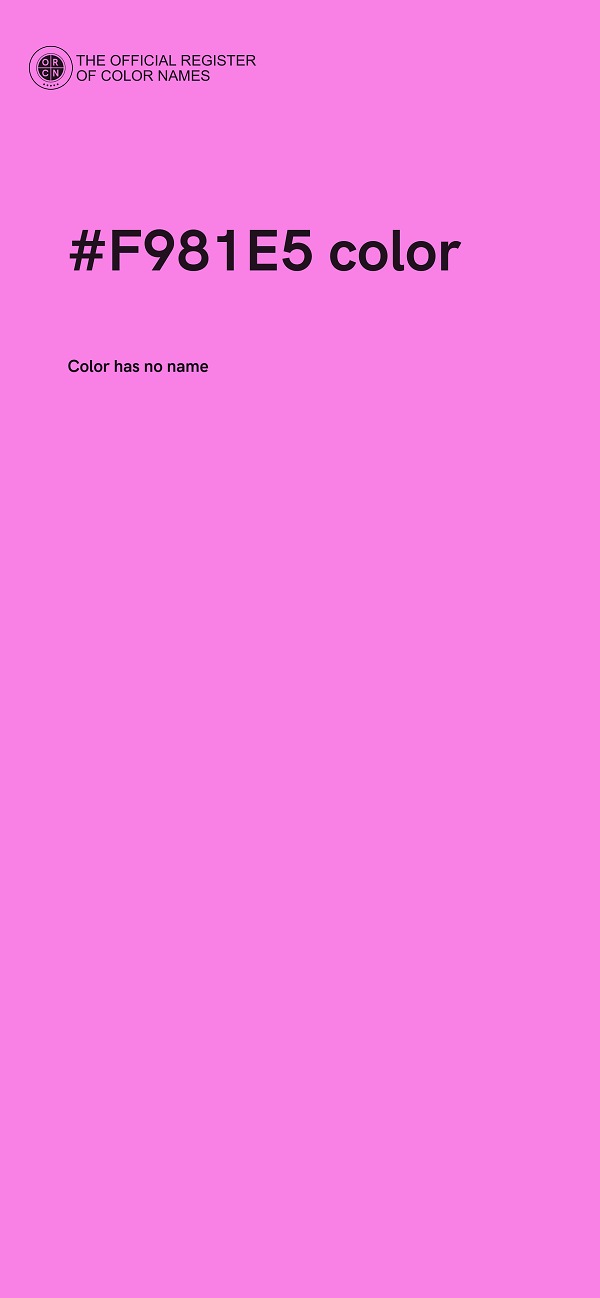 #F981E5 color image