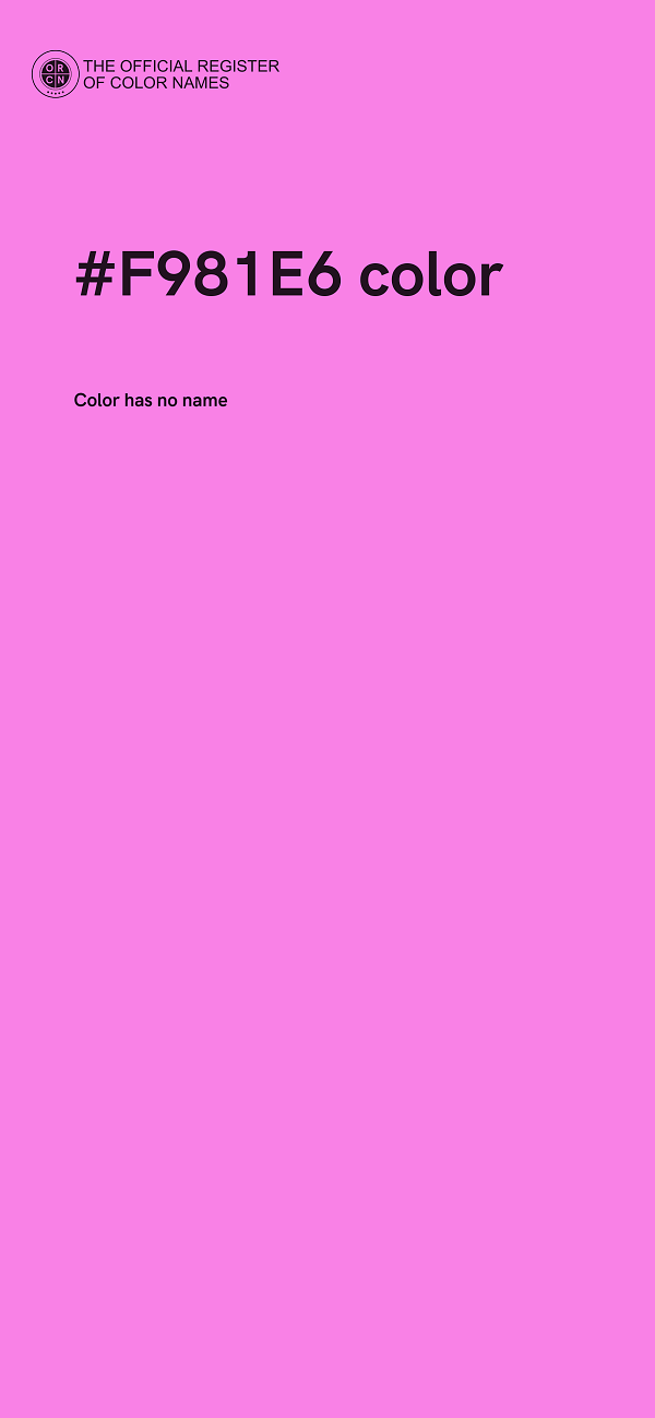 #F981E6 color image