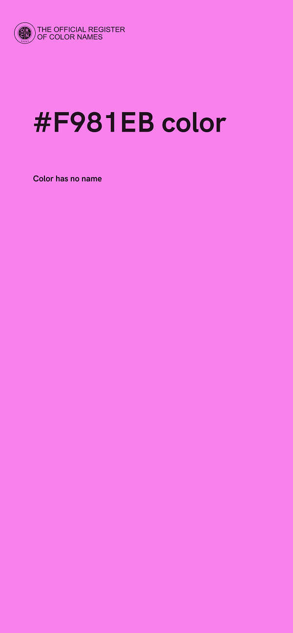 #F981EB color image
