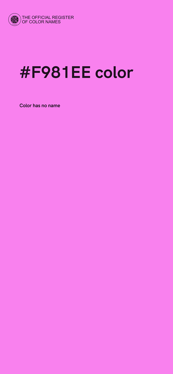 #F981EE color image