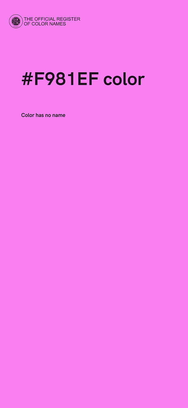 #F981EF color image