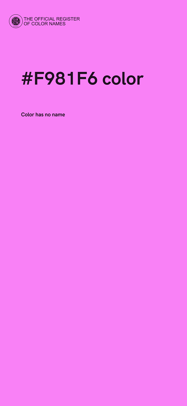 #F981F6 color image