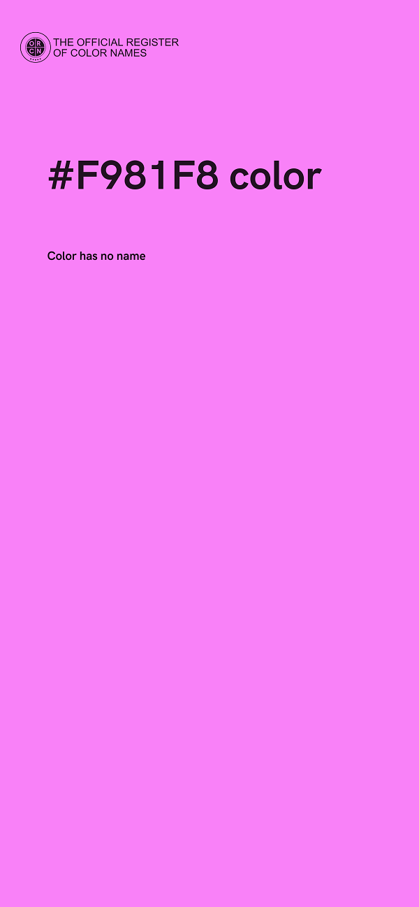 #F981F8 color image