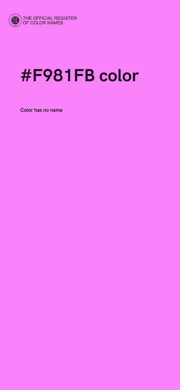 #F981FB color image