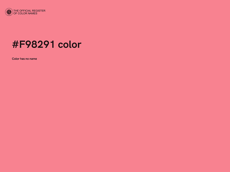 #F98291 color image