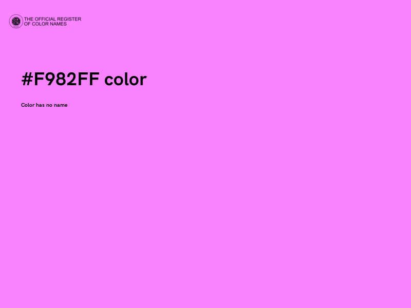#F982FF color image