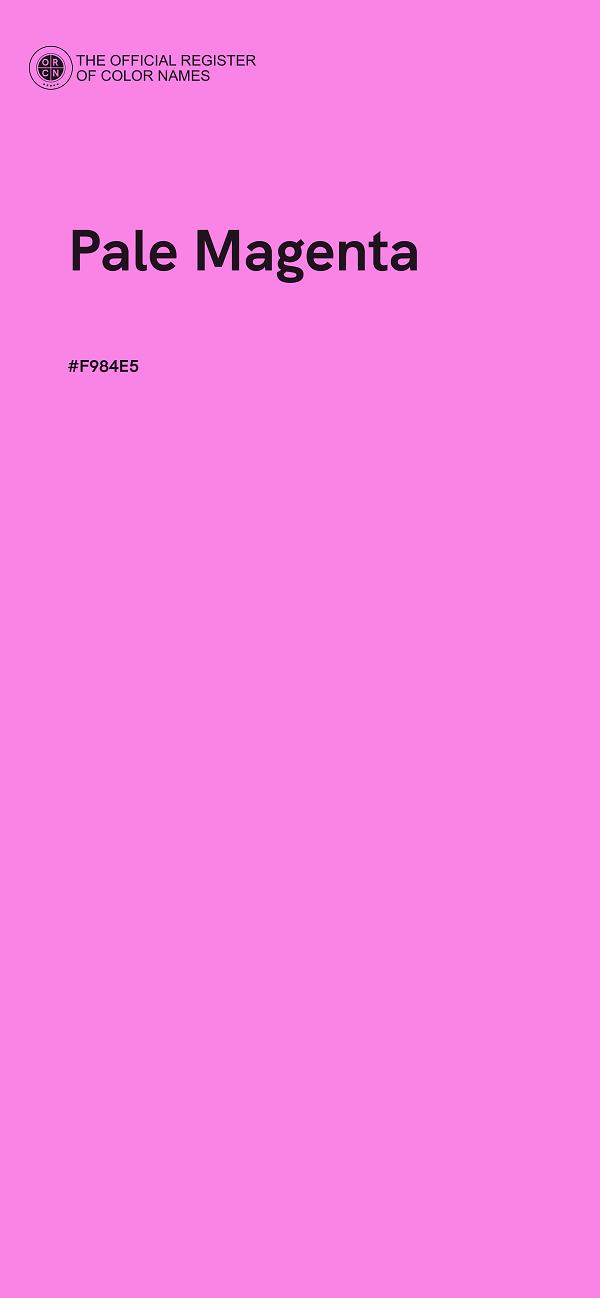 #F984E5 - Pale Magenta color image