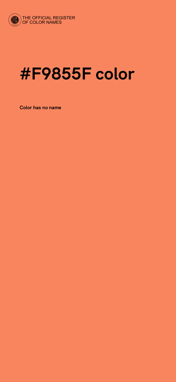 #F9855F color image