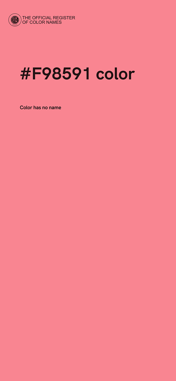 #F98591 color image