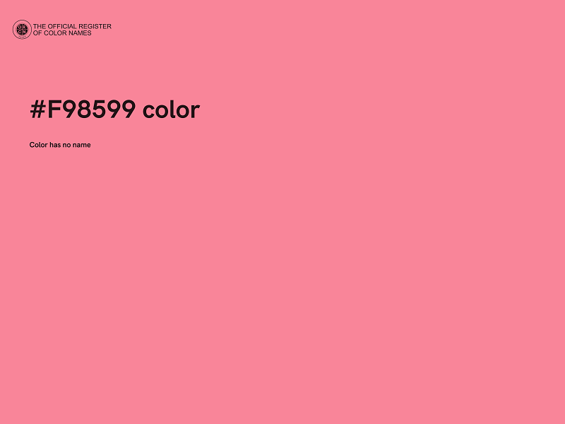 #F98599 color image