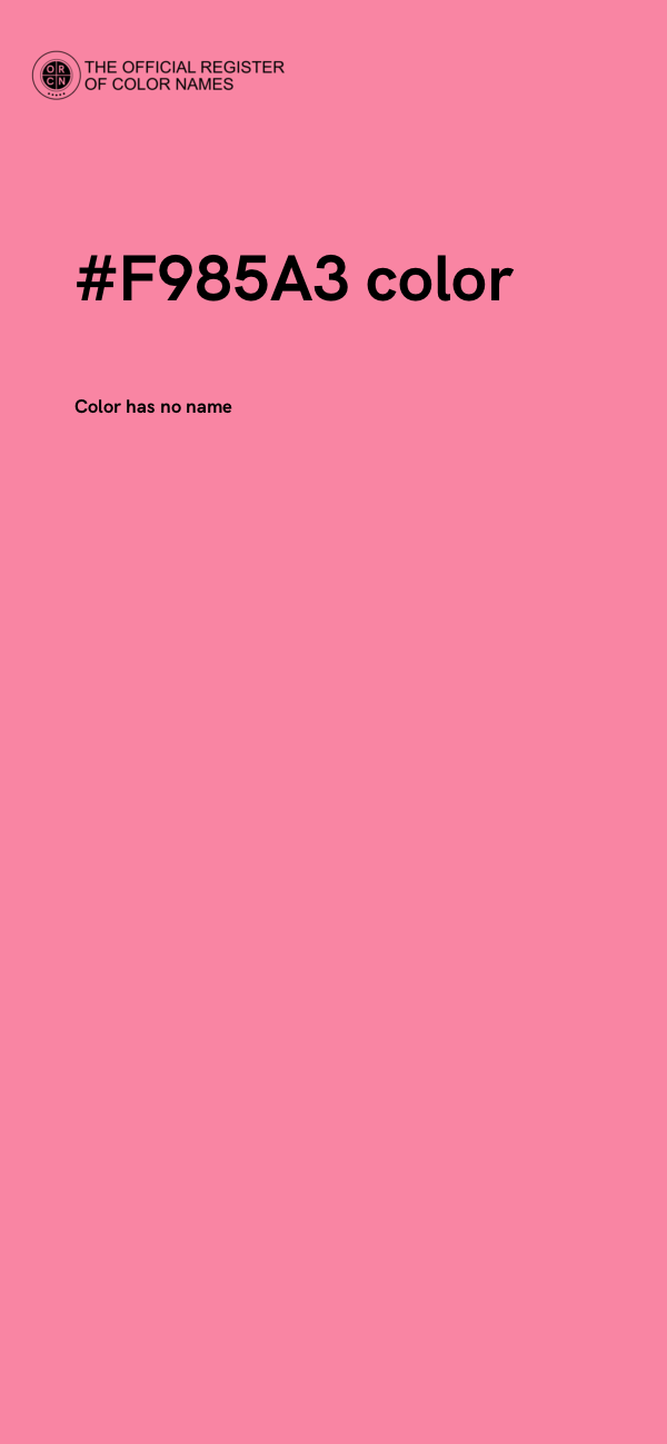 #F985A3 color image