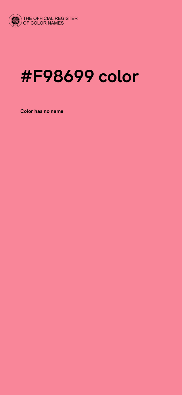 #F98699 color image