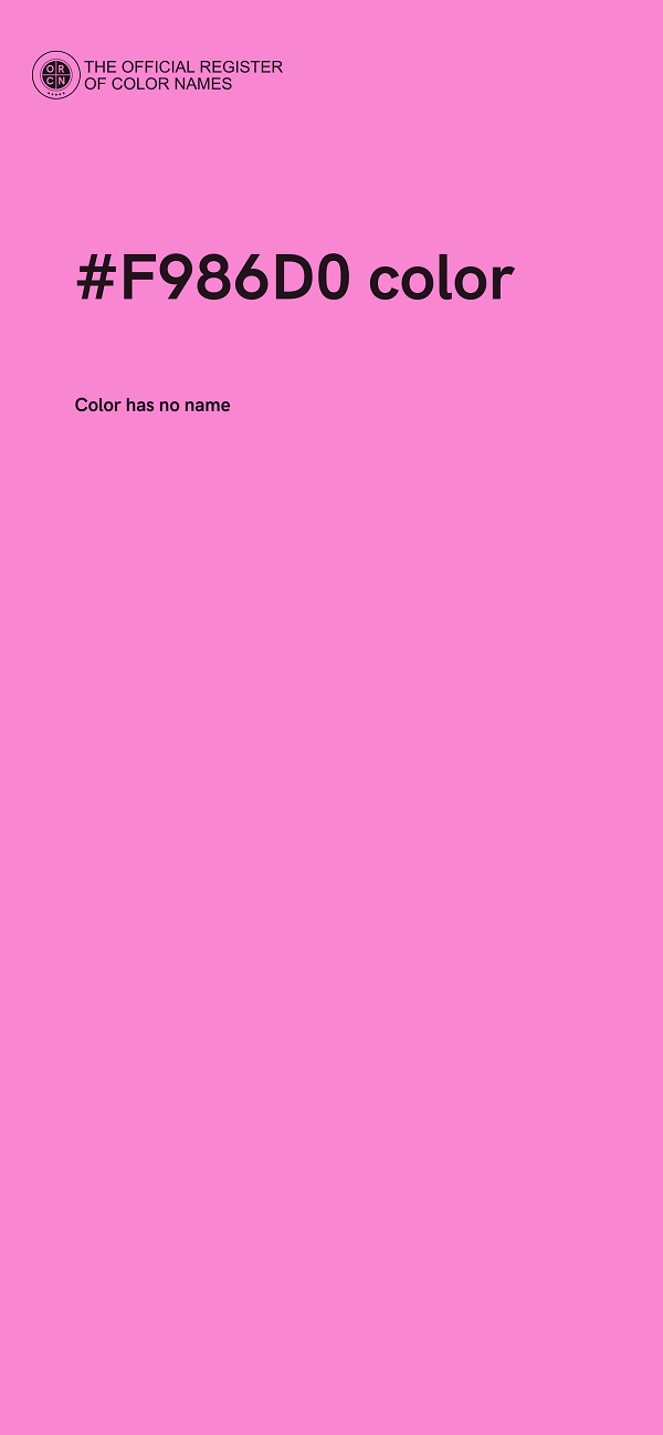 #F986D0 color image