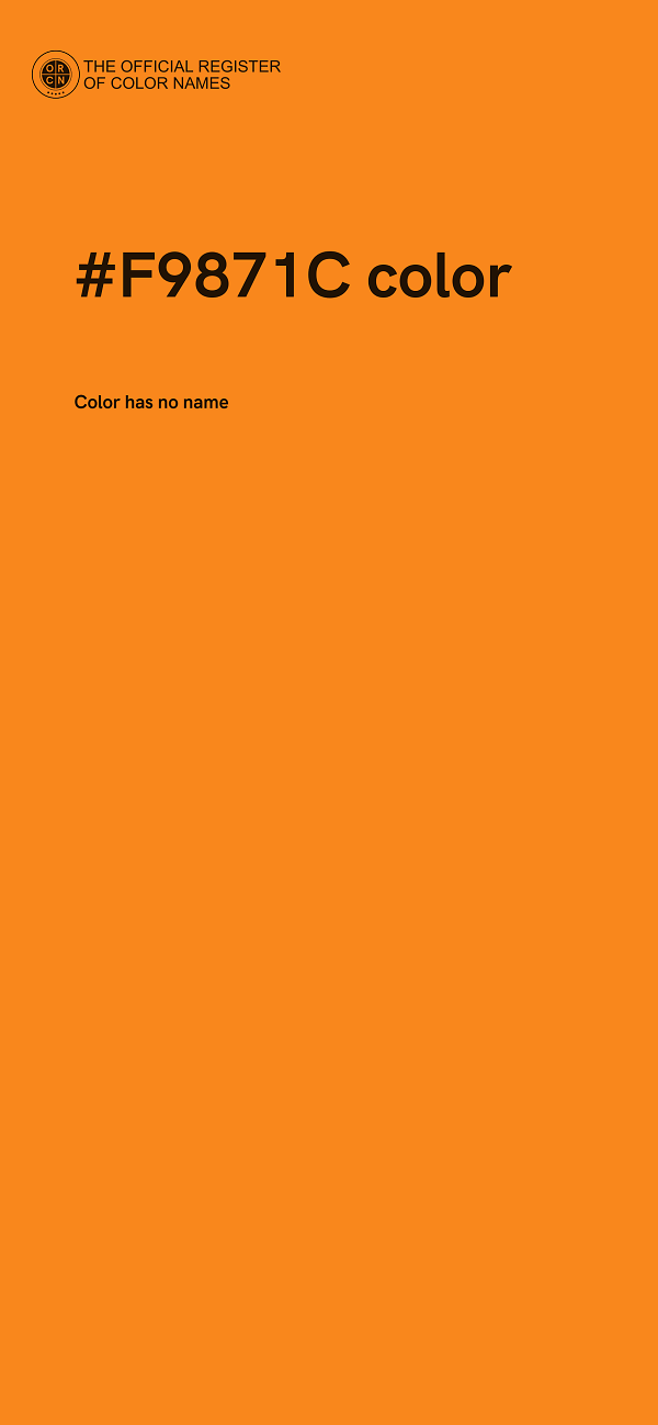#F9871C color image