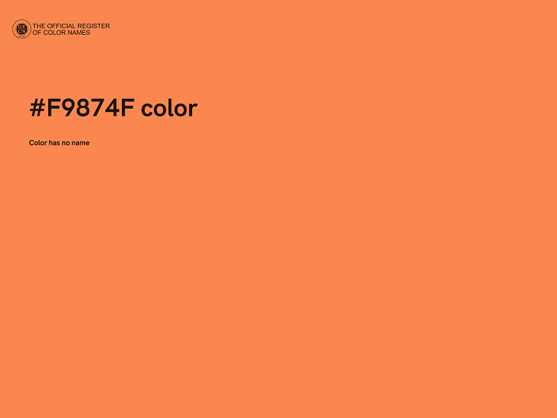 #F9874F color image