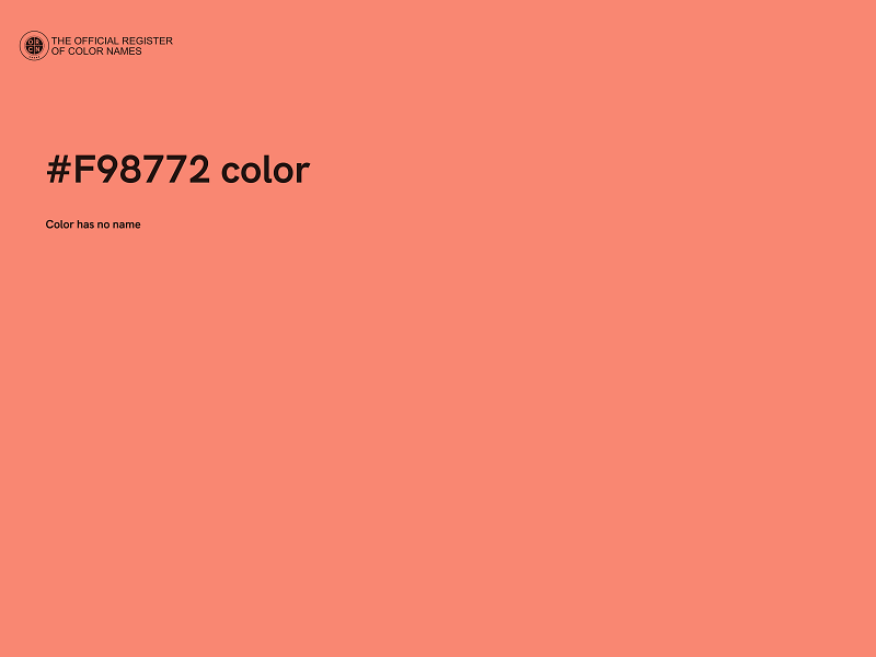 #F98772 color image