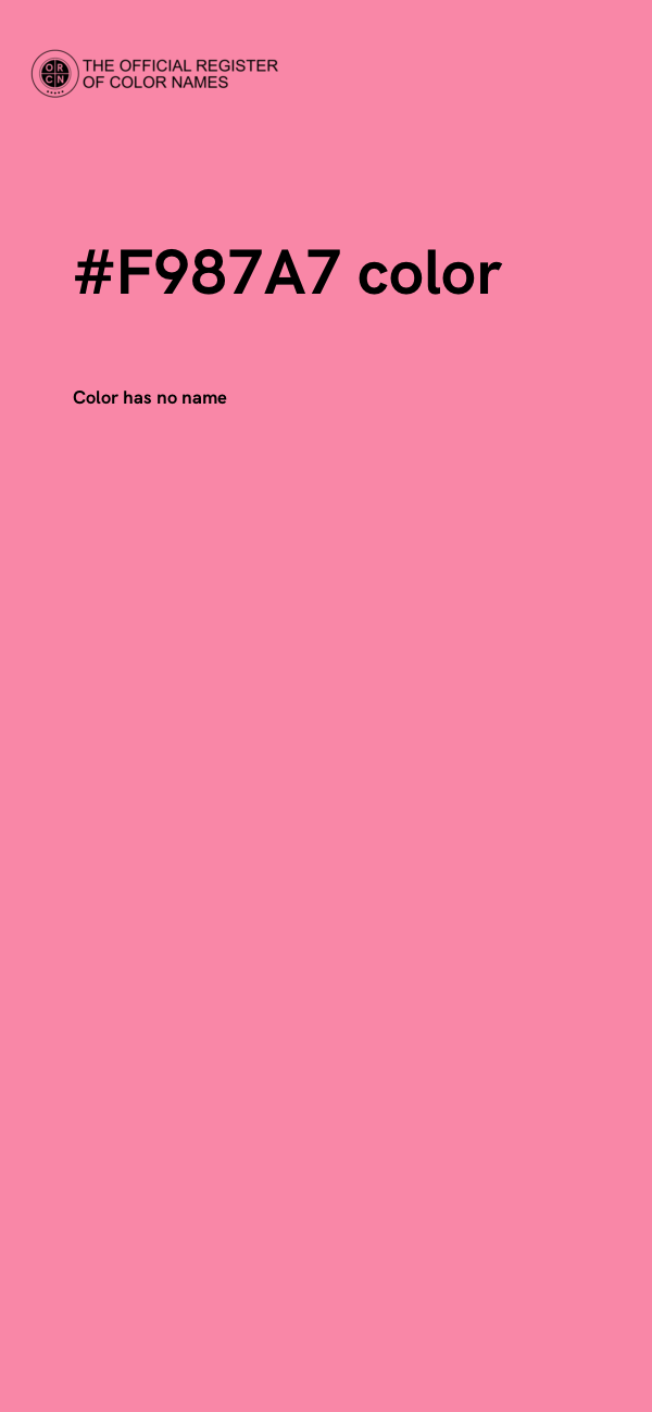 #F987A7 color image