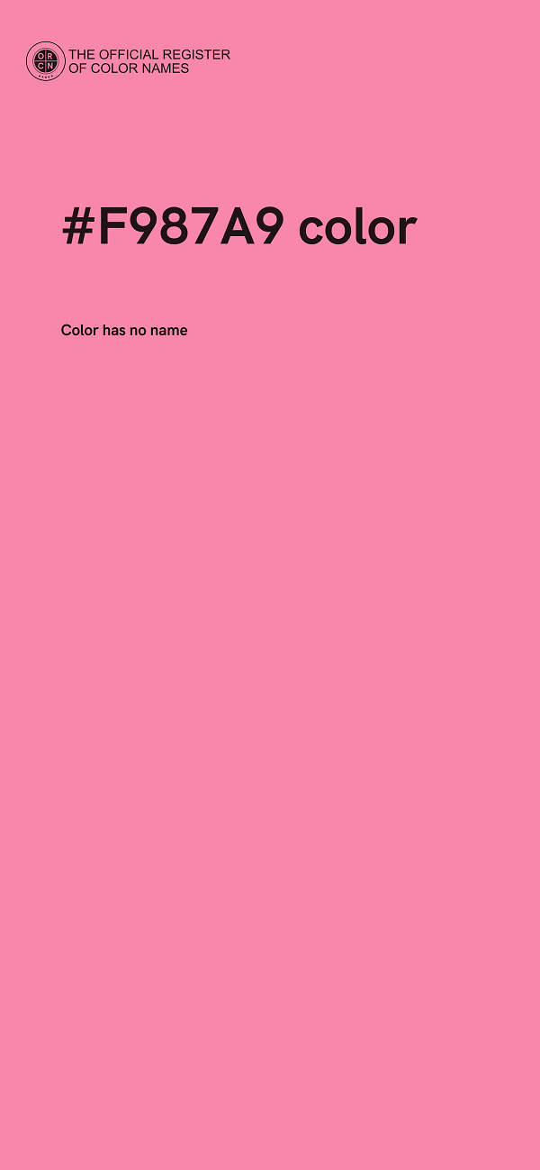 #F987A9 color image