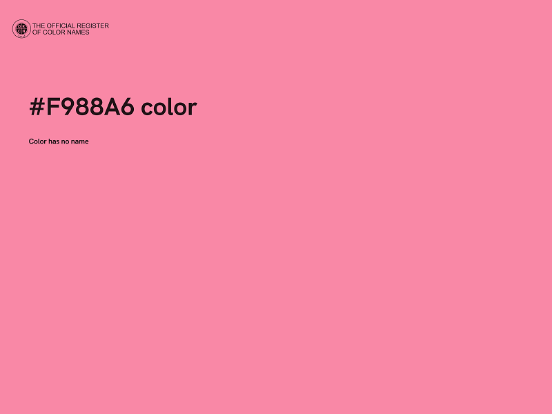 #F988A6 color image