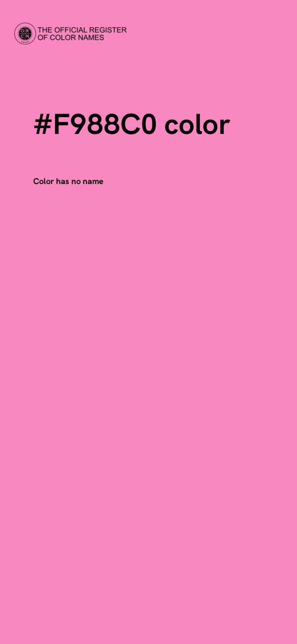 #F988C0 color image