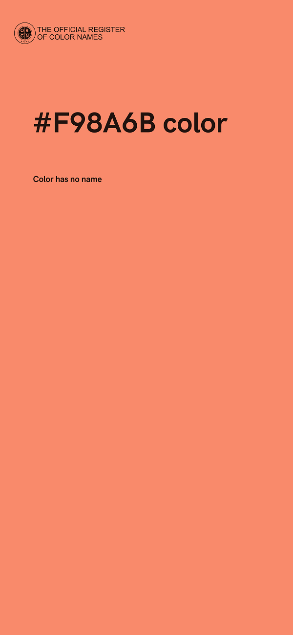 #F98A6B color image